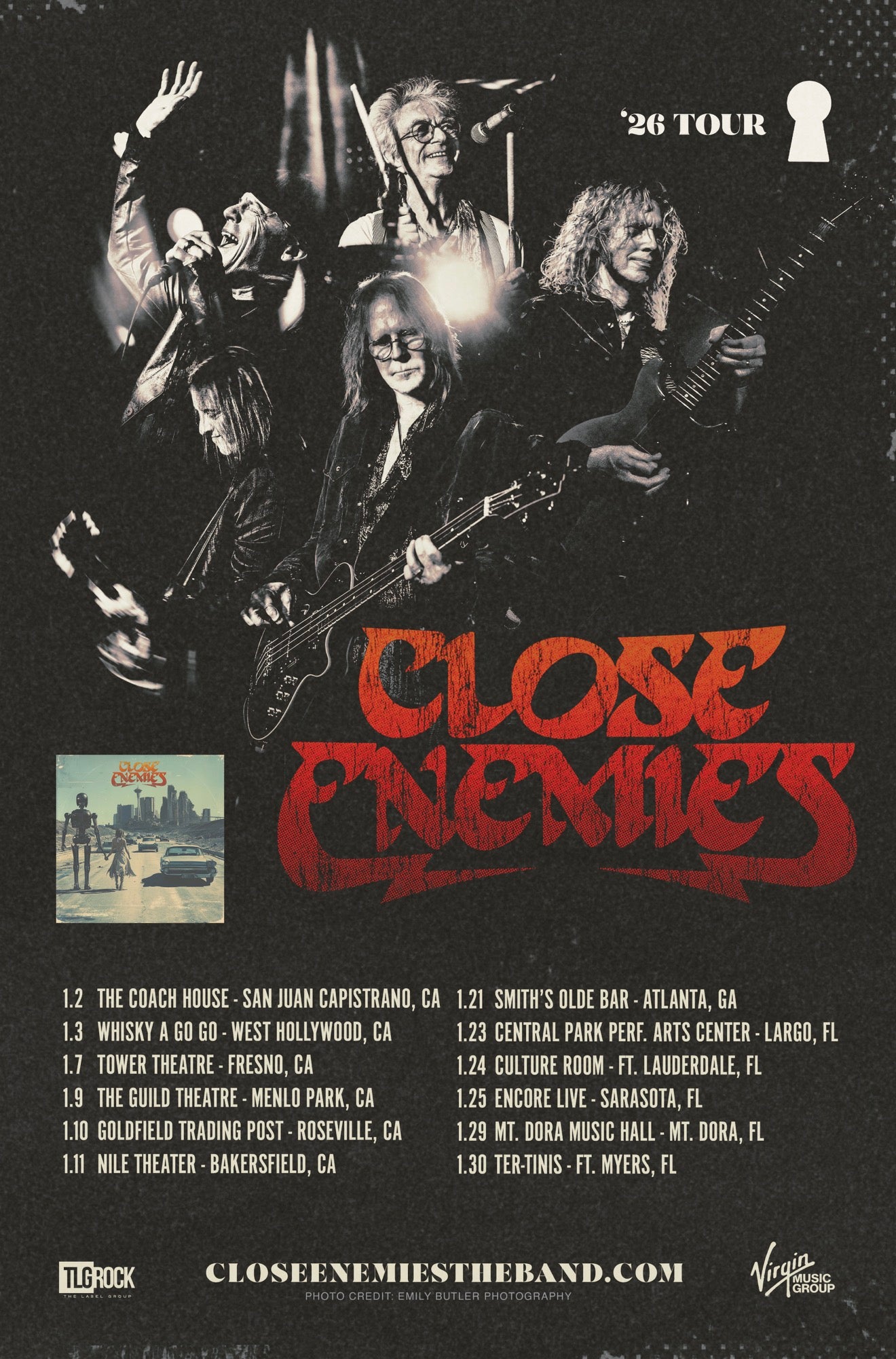 Close Enemies 2026 Tour Poster (Only 100 Made)