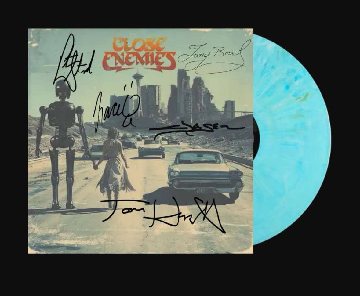 Close Enemies Limited Edition Signed Supernova Blue Vinyl